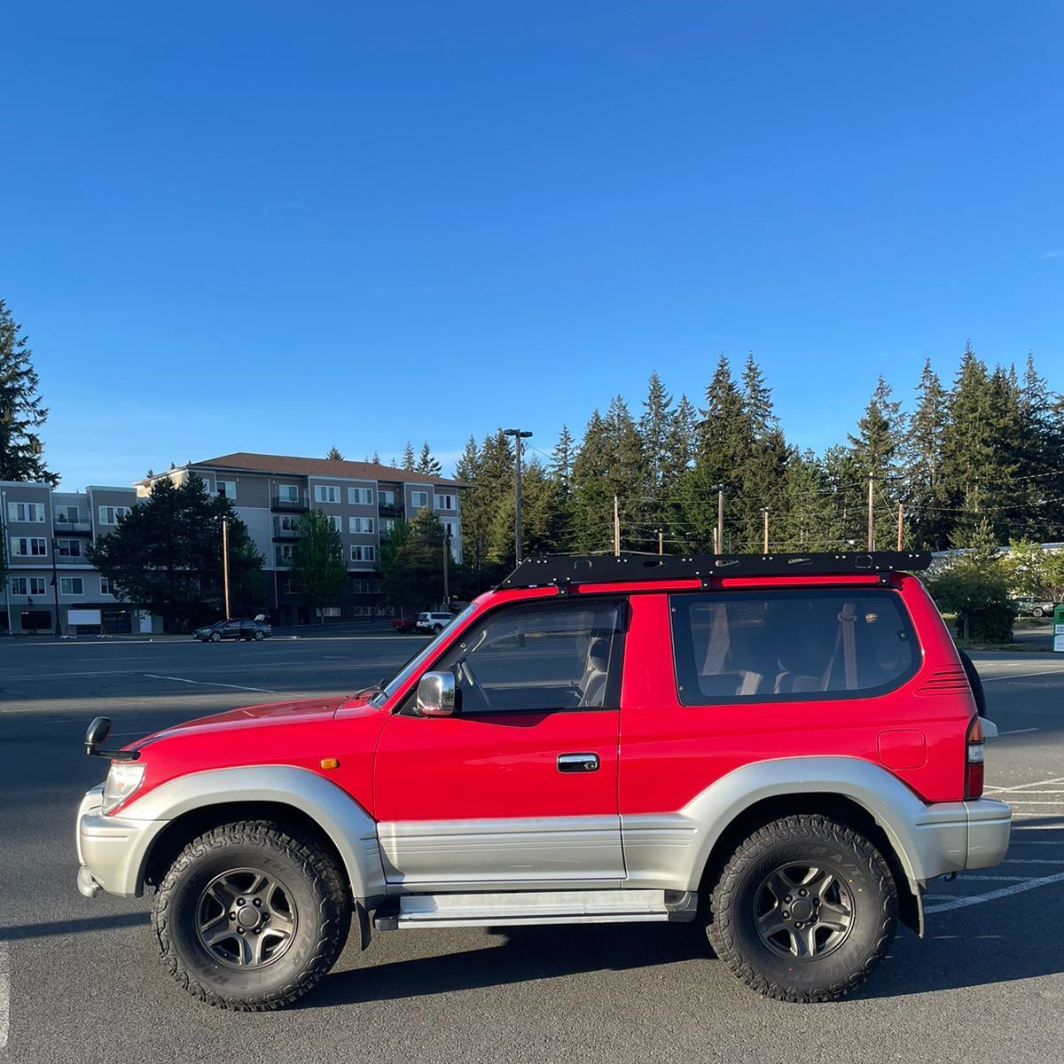 Portaequipajes de aluminio para Toyota Land Cruiser 90 de 3 puertas